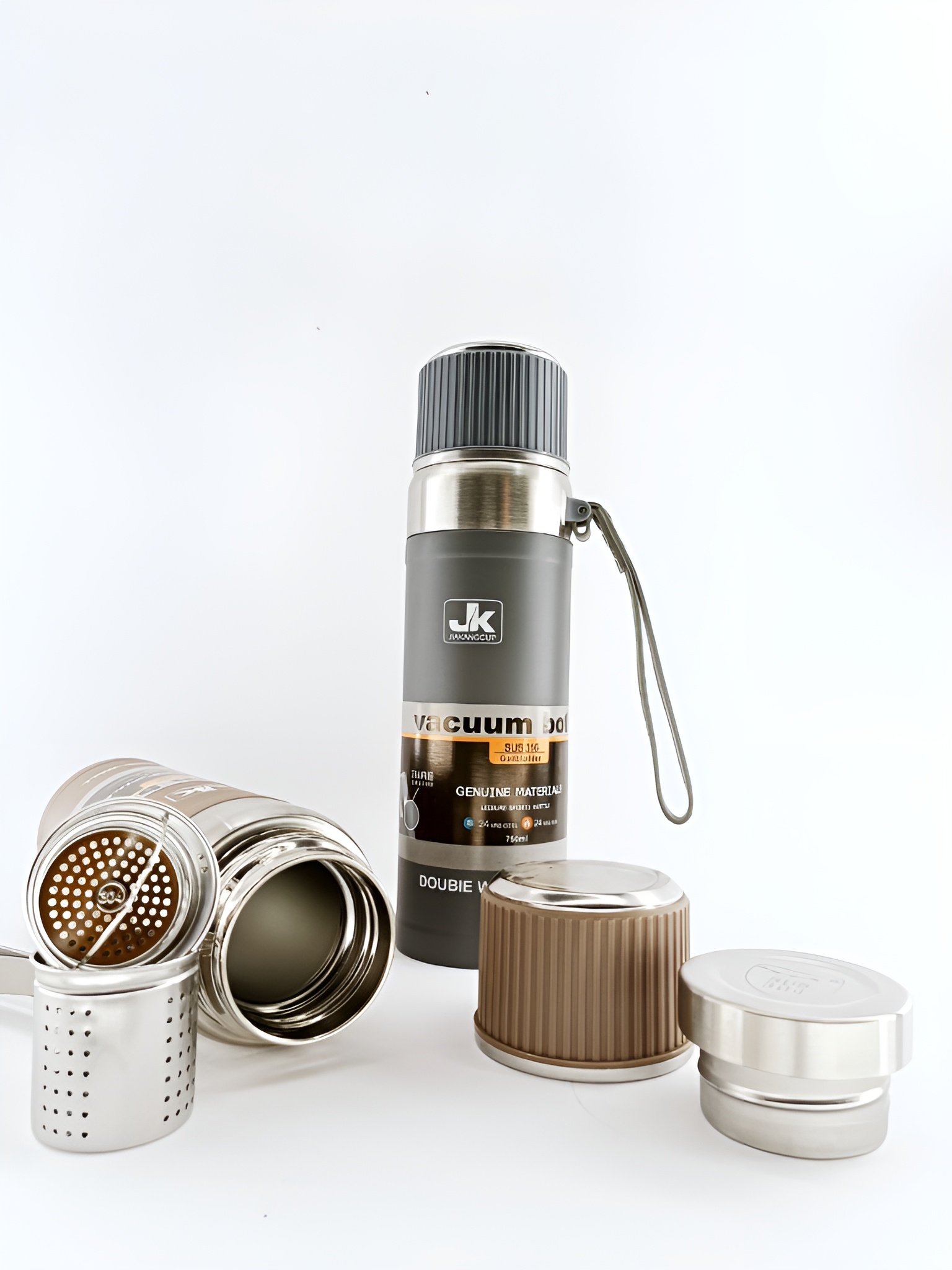 فلاسک چرمی JK با درب محکم ضد نشت