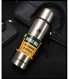 فلاسک مسافرتی استیل اورجینال JK ظرفیت 1500 سی سی