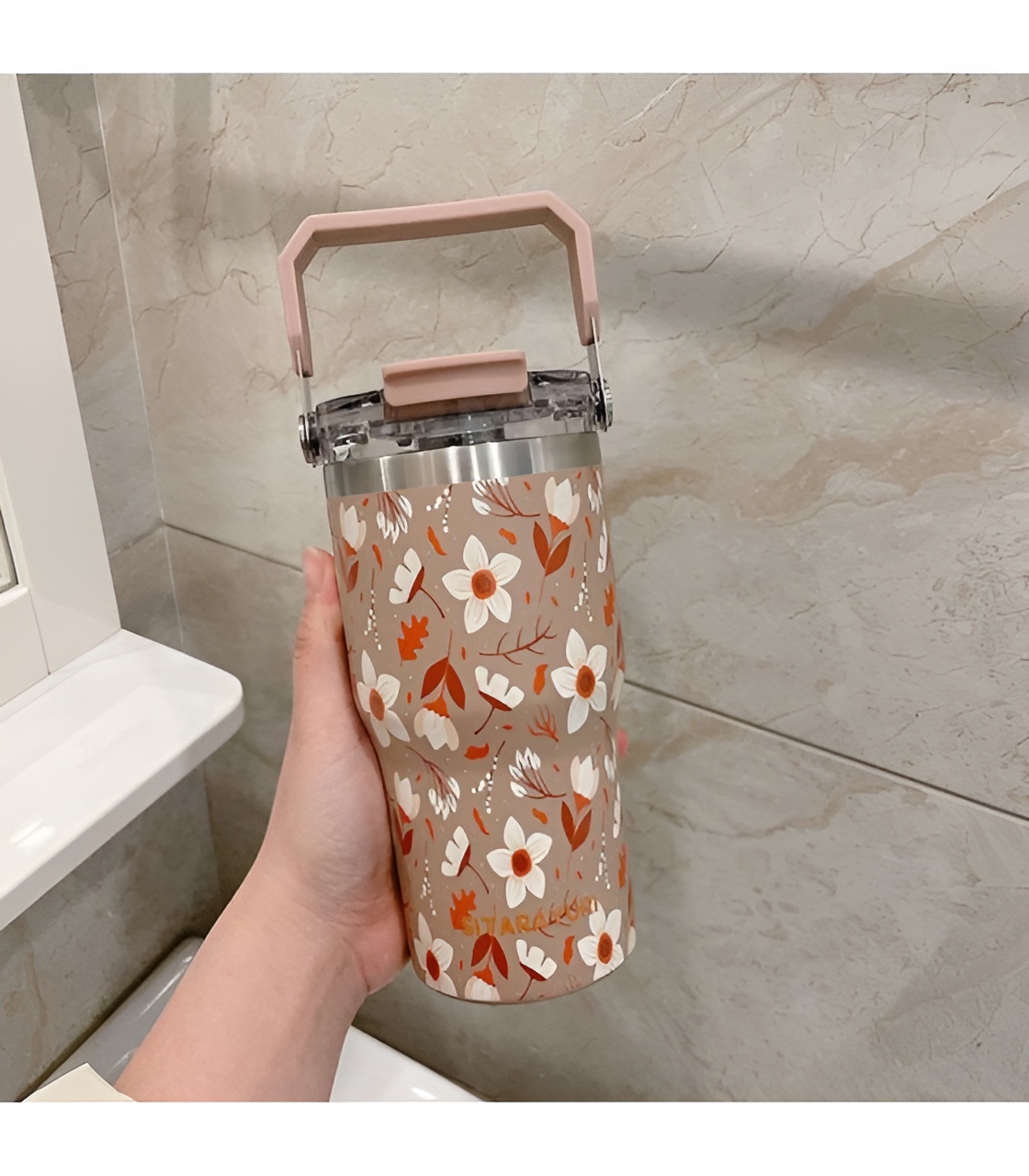 تامبلر گلدار 600cc سیتارایوری با طراحی فانتزی