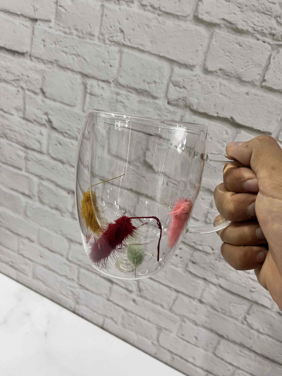 ماگ پیرکس گلدار 350 سی سی مناسب کادو