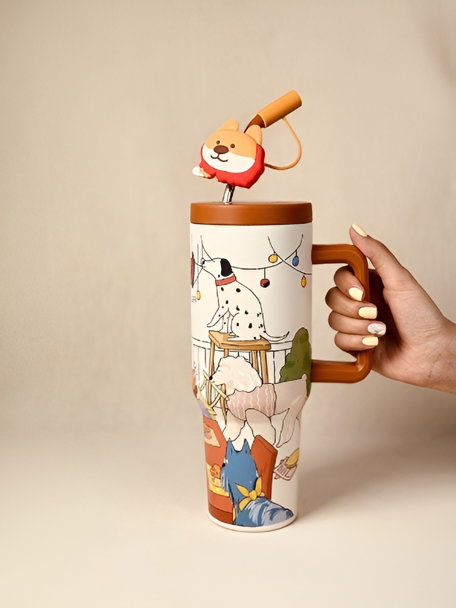 تراول ماگ DILLER طرح سگ برای محل کار و سفر