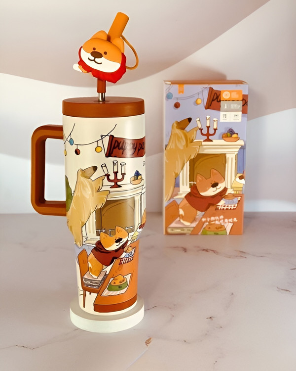 تراول ماگ دستهدار دیلر با طراحی بامزه و فانتزی