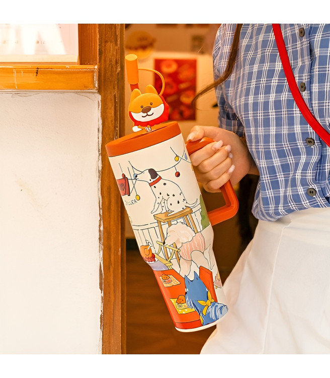 تراول ماگ دستهدار دیلر طرح سگ برای استفاده روزمره