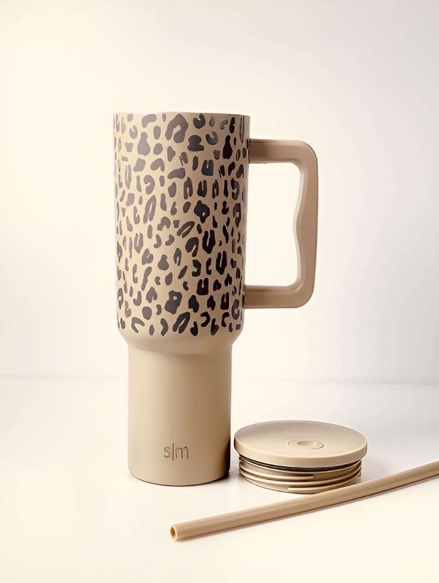 ماگ سفری زنانه طرح پلنگی S|M