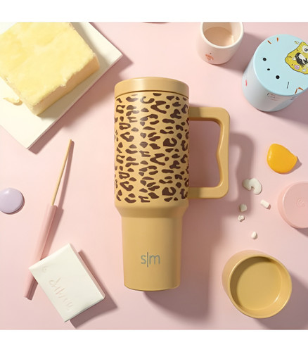 ماگ طرح پلنگی با عایق حرارتی بالا