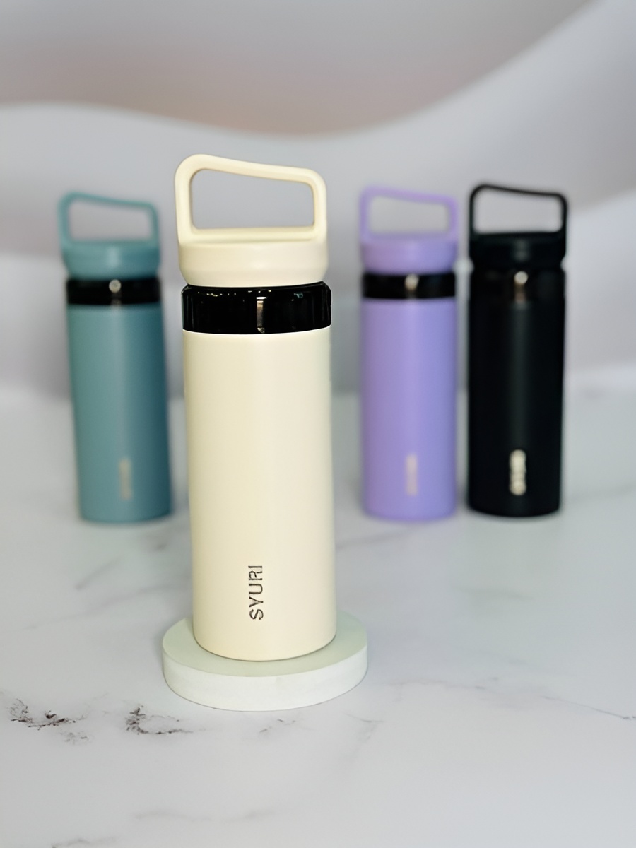 فلاسک دمنوش‌دار شیک و کاربردی با درب ضد نشت