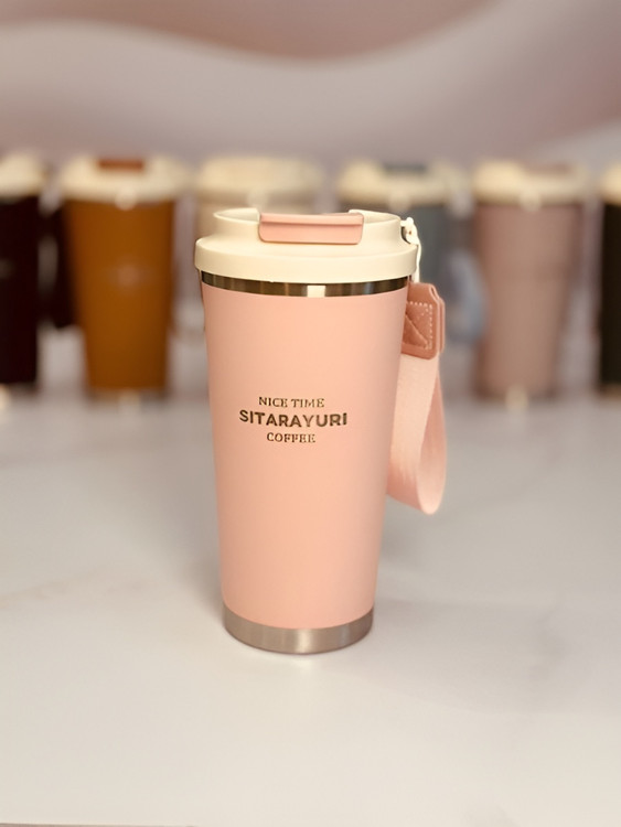 لیوان سفری بنددار SitaraYuri با طراحی خاص