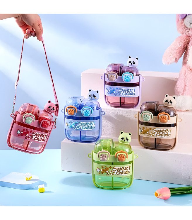 قمقمه ورزشی پاندا با دو بخش مجزا