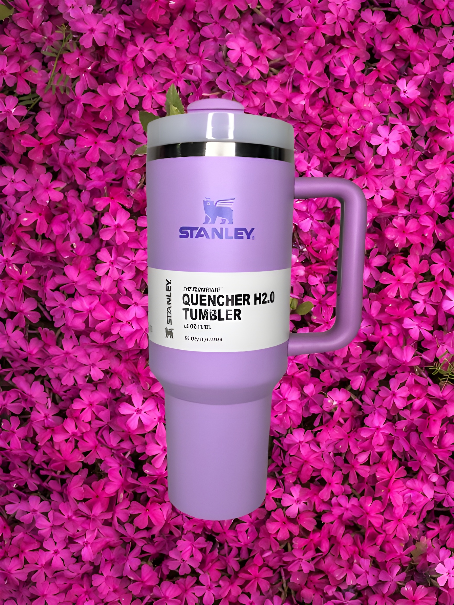 تامبلر تراول ماگ استنلی دسته‌دار بنفش، ظرفیت ۴۰ اونس (۱۱۸۰ سی‌سی)