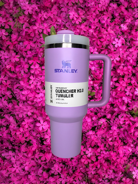 تامبلر تراول ماگ استنلی دستهدار بنفش، ظرفیت ۴۰ اونس (۱۱۸۰ سیسی)