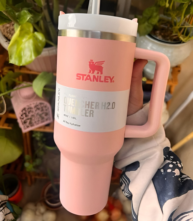 تامبلر استنلی ۴۰ اونس رنگ گلبهی، مناسب استفاده روزانه و سفر