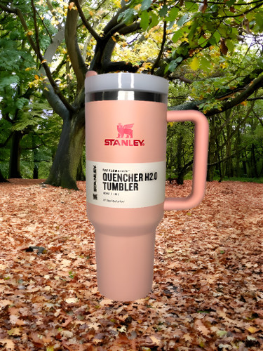 تامبلر تراول ماگ استنلی دستهدار گلبهی، ظرفیت ۴۰ اونس (۱۱۸۰ سیسی)