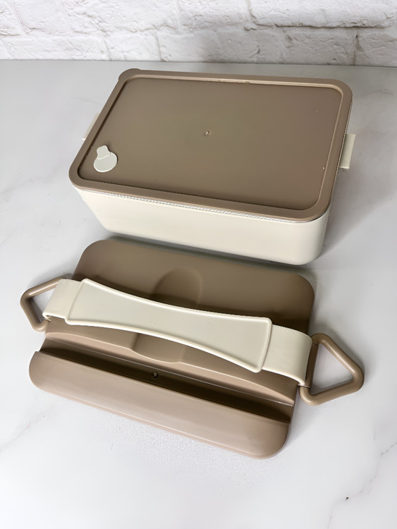 ظرف غذای استیل یک طبقه با درب قفلدار