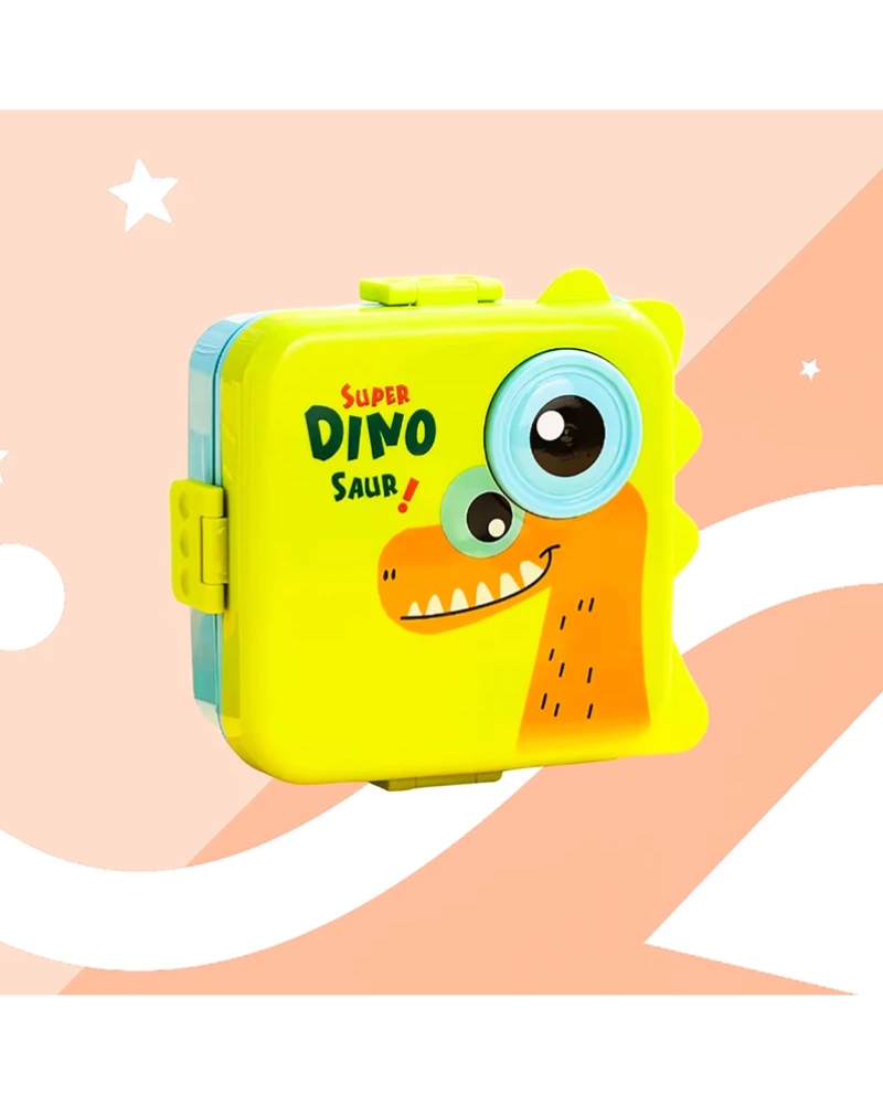 لانچ باکس کودکانه دایناسوری با چشم برجسته