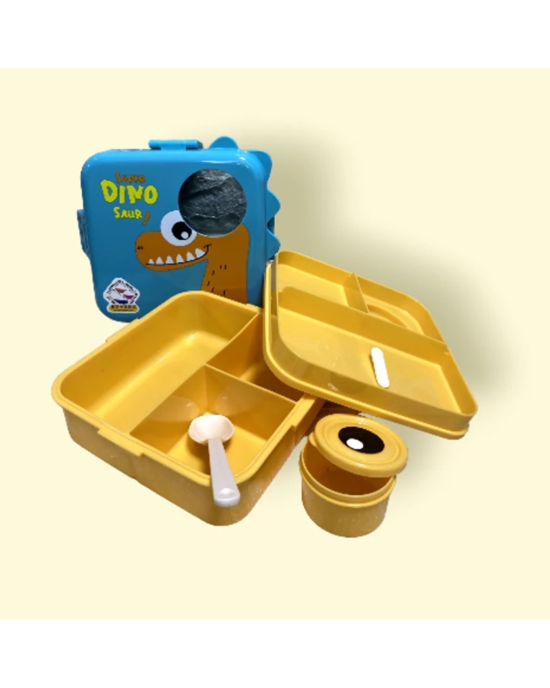 ظرف ناهار کودک طرح دایناسور با درب ایمن