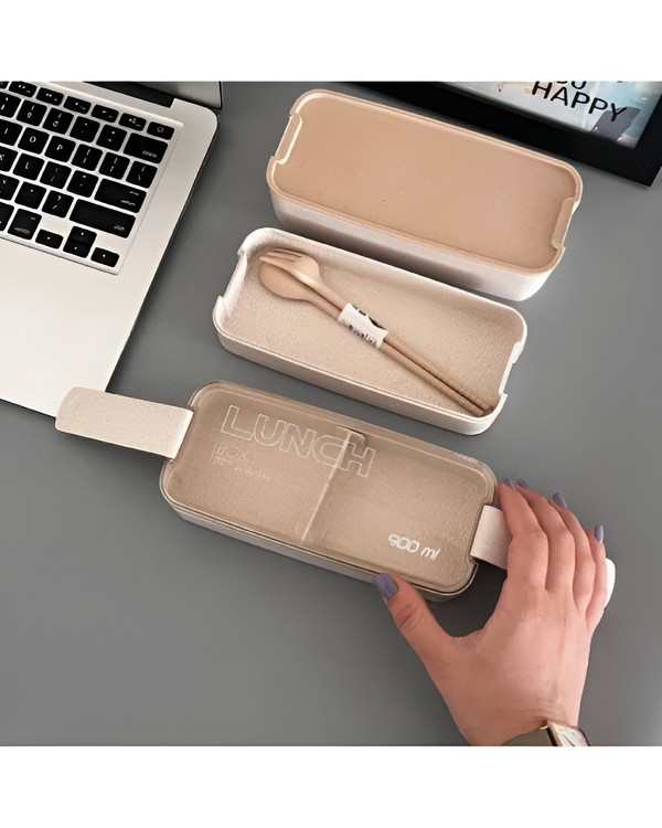 ظرف ناهار قفلی 900 میل مناسب محل کار و مدرسه