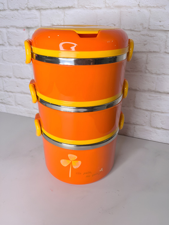 لانچ باکس استیل چندبخشی با طراحی زیبا