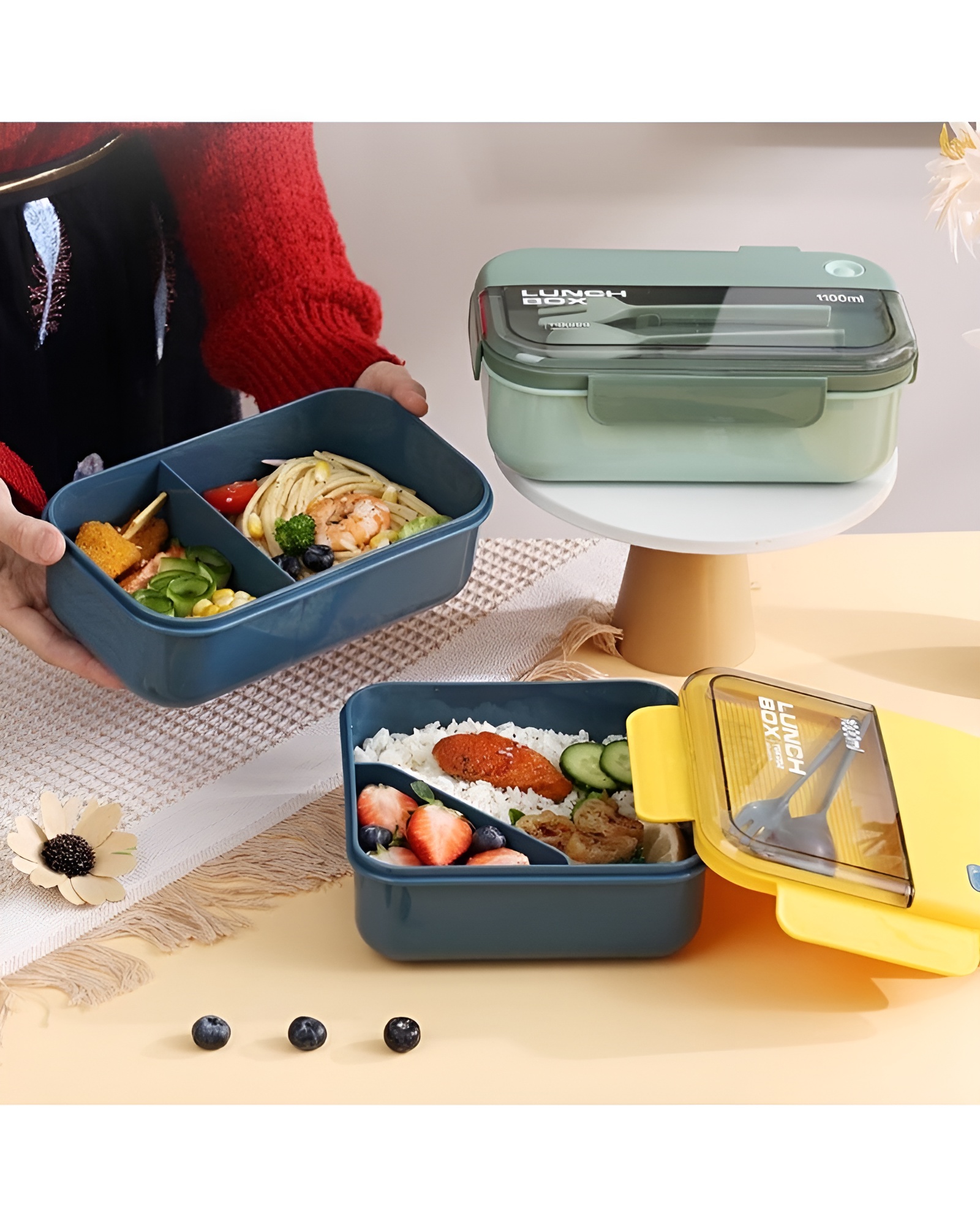 ظرف ناهار مدل YOKODO با قفل ایمن