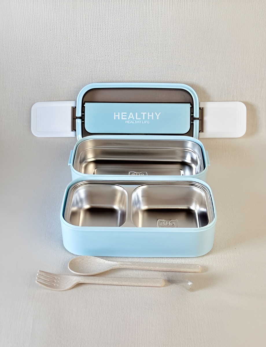 ظرف غذا استیل ۱۴۰۰ میلی‌لیتری با طراحی مدرن