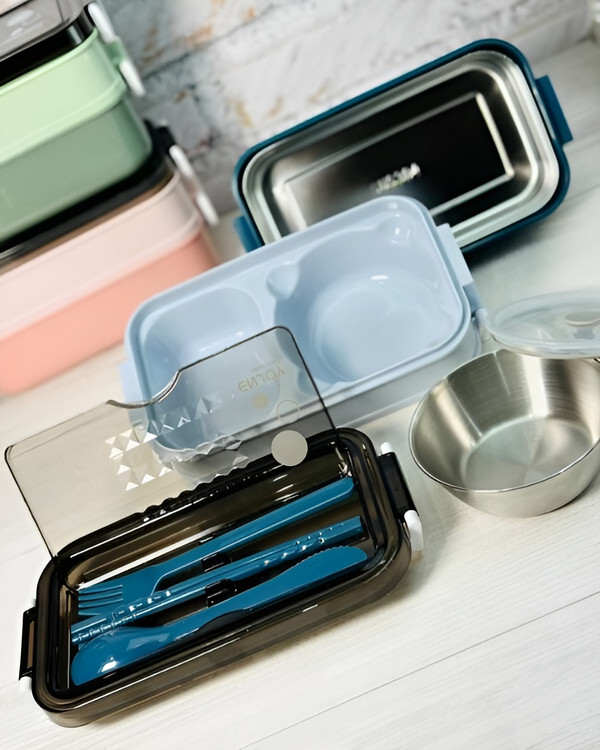 ظرف غذا دوطبقه پلاستیکی مقاوم ENJOY