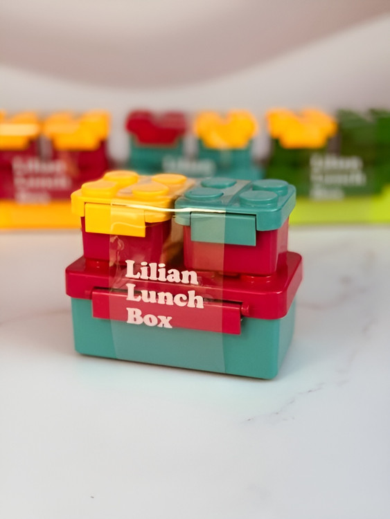 ظرف ناهار سه قسمتی با طراحی لگو