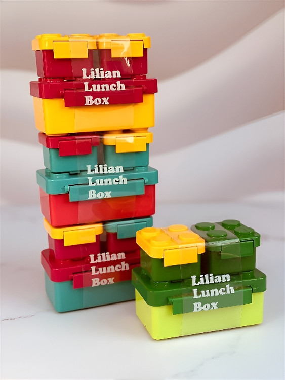 ظرف غذا رنگی سه محفظهای با طراحی خلاقانه