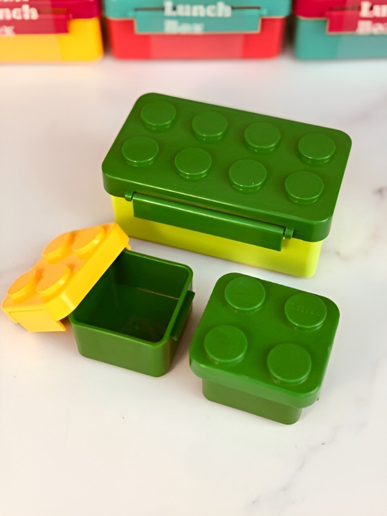 لانچ باکس سه بخشی رنگی و مقاوم