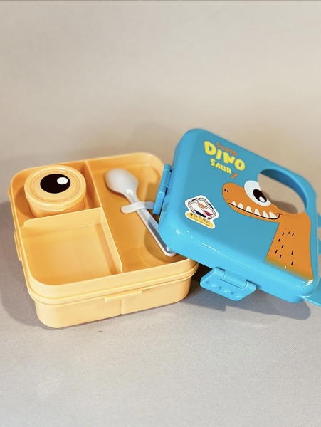 ظرف غذای دایناسوری چشم قلمبه مناسب هدیه کودک