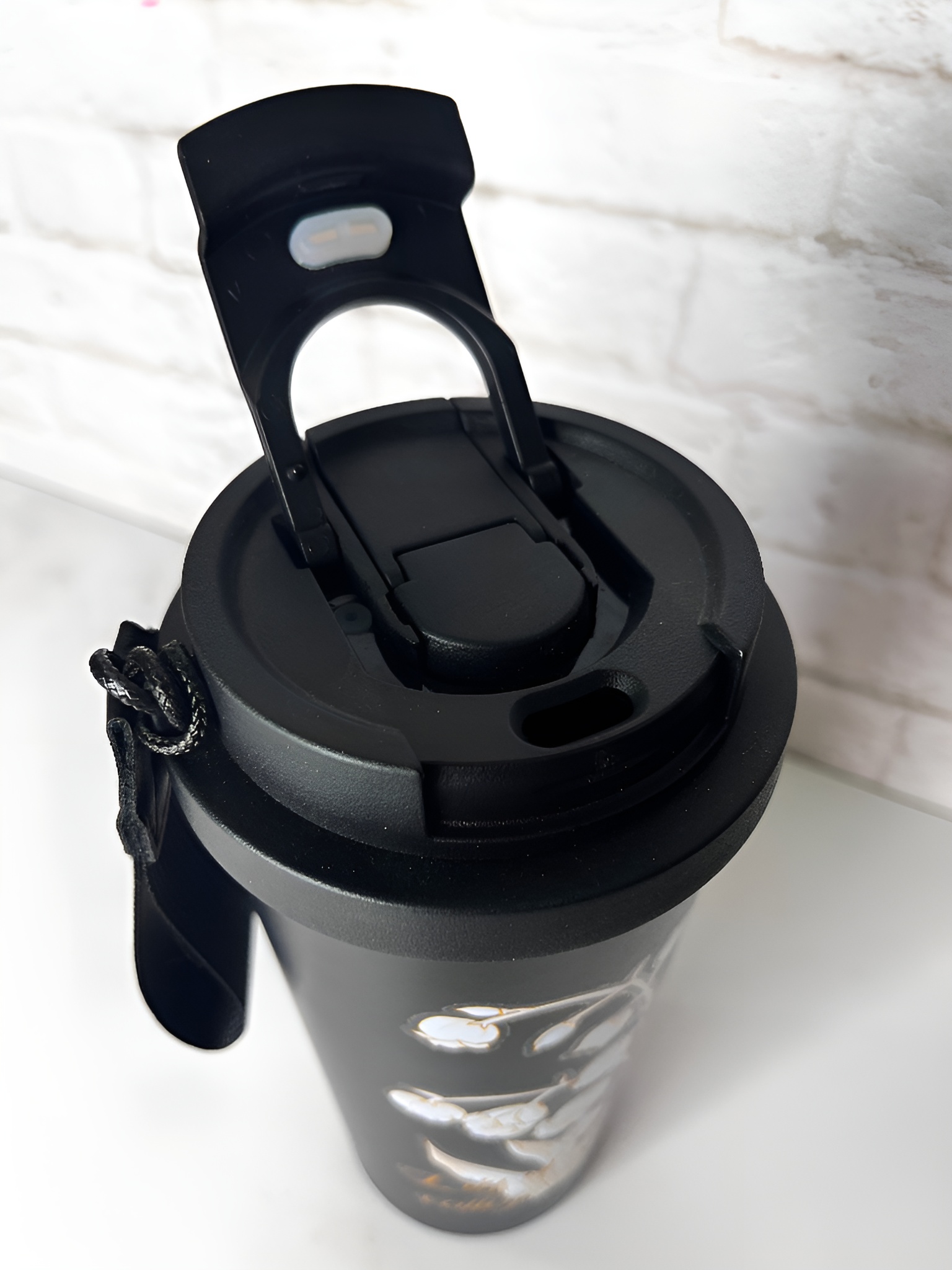 تراول ماگ استیل شیک مدل Lily of the Valley