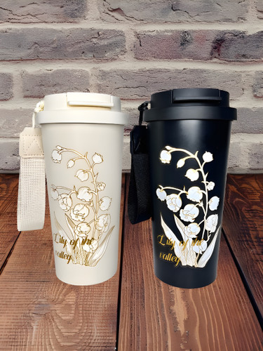 تراول ماگ دوحالته مدل Lily of the Valley