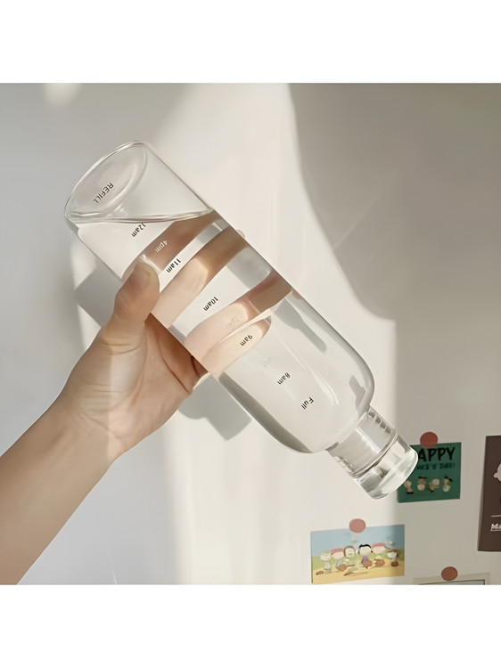 بطری آب شیشهای مقاوم با رنگهای متنوع