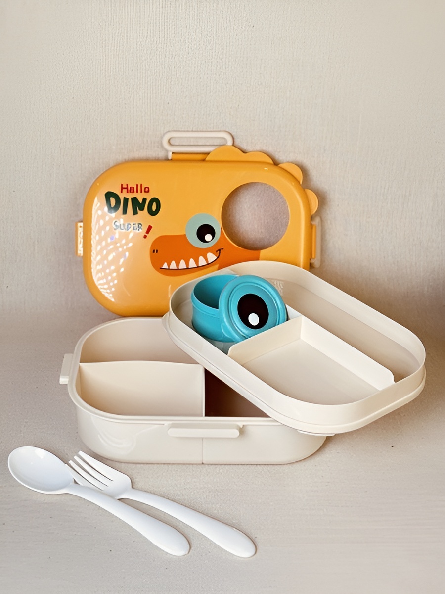 ظرف غذا مستطیل دوطبقه مناسب مدرسه