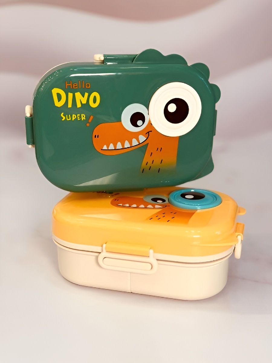 ظرف غذا دایناسوری دوطبقه برای کودکان