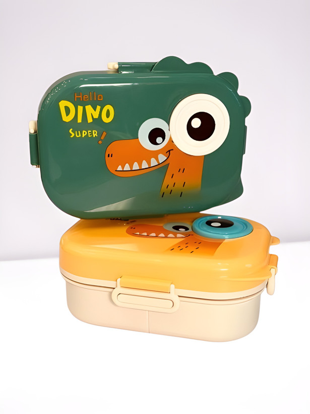 ظرف غذا دوطبقه مستطیل دایناسور