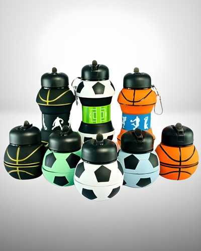 قمقمه سیلیکونی طرح توپ با طراحی فانتزی و رنگارنگ