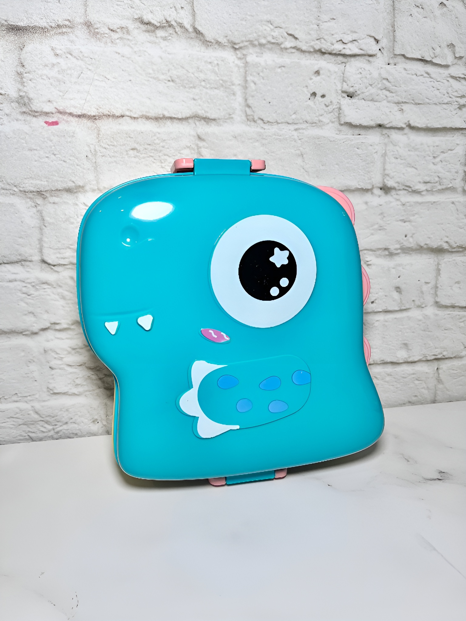 ظرف غذای فانتزی کودک دایناسوری با دسته حمل آسان