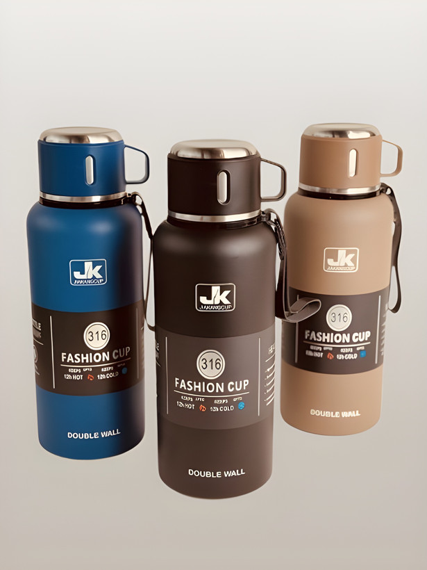 فلاسک 1500 میل برند JK همراه با لیوان دربدار