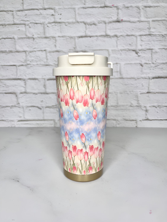 ماگ گلدار زیبا با طراحی دوکاره و کاربردی