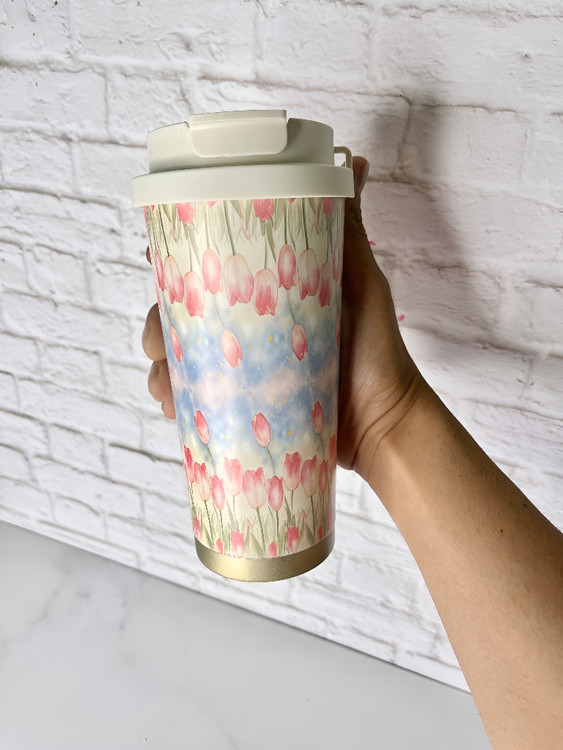 تراول ماگ گلدار فانتزی مناسب هدیه و استفاده شخصی