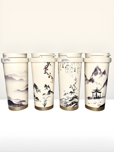 تراول ماگ دو حالته طرح سامورایی 520 میل با طراحی جذاب