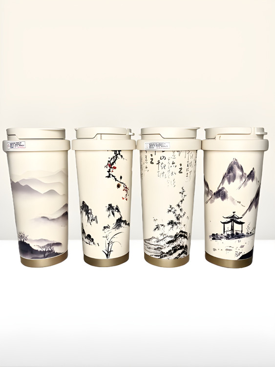 تراول ماگ دو حالته طرح سامورایی 520 میل با طراحی جذاب