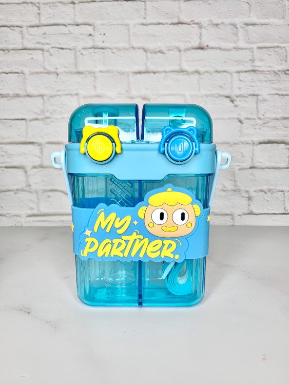 قمقمه کودک با نی سیلیکونی و دسته ارگونومیک