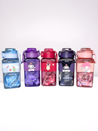 قمقمه کودک با لبی پستونکی مدل کارتونی ۶۰۰ میل با طراحی فانتزی