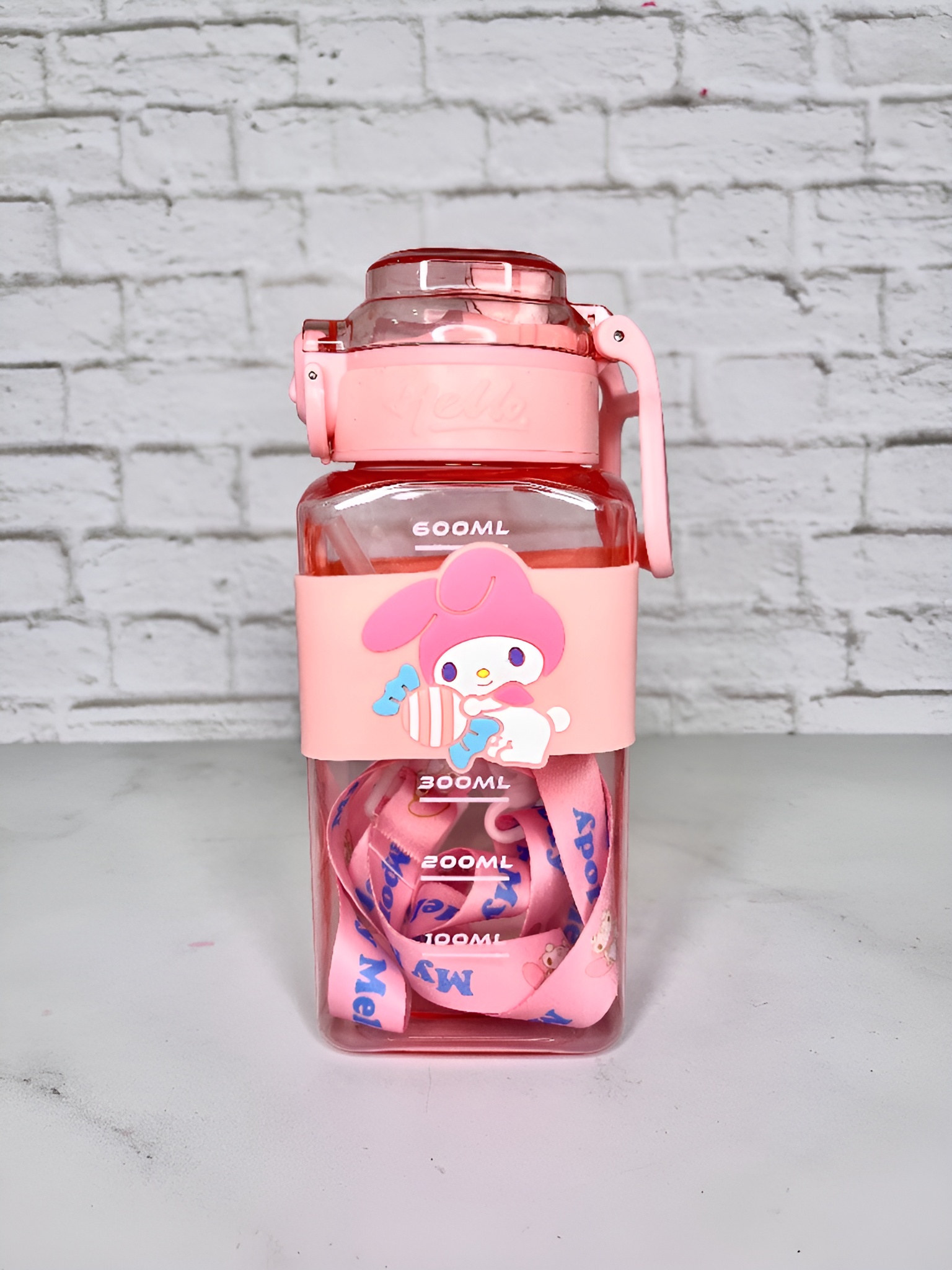 قمقمه کارتونی کودک ۶۰۰ میلی‌لیتری با لبی سیلیکونی نرم