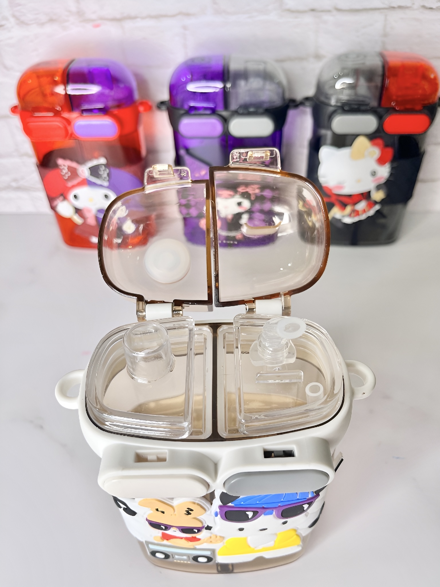 قمقمه کارتونی ضد نشت با درب قفل‌دار ایمن