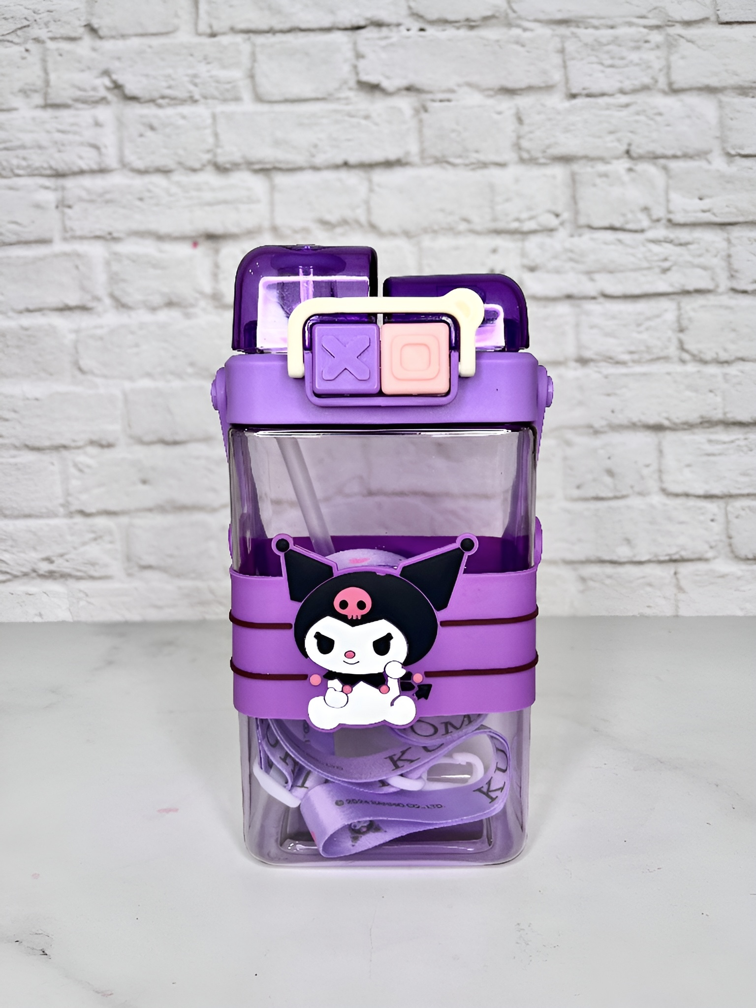 قمقمه کودک My Melody & Kuromi با درب ایمن و نی سیلیکونی