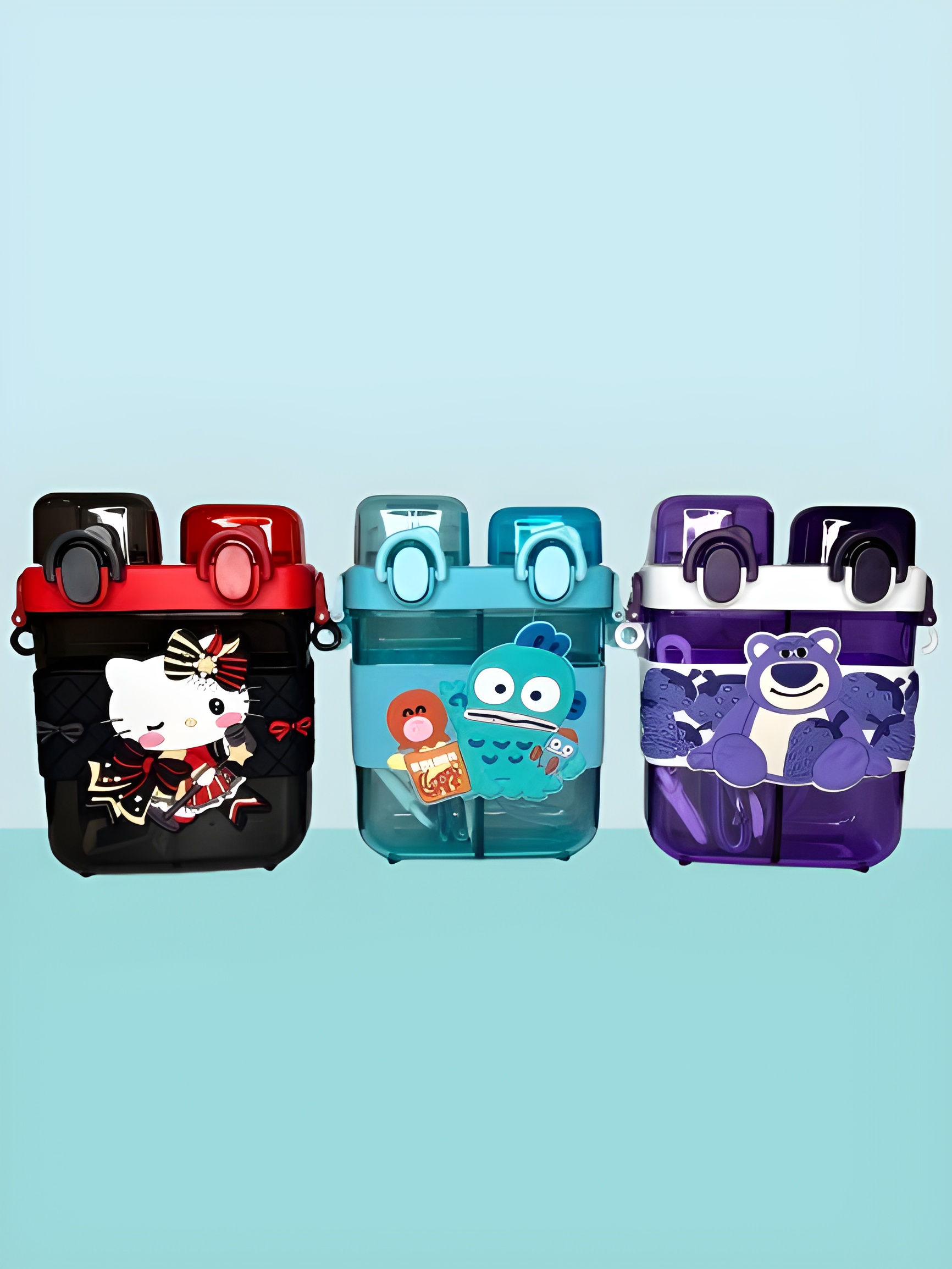 قمقمه کودک دو حالته فانتزی مدل کارتونی با طراحی شاد و رنگی