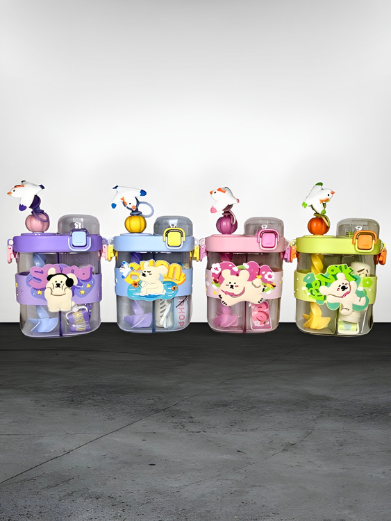 قمقمه کودک دو حالته فانتزی اسپینر دار مدل حیوانات با طراحی بامزه