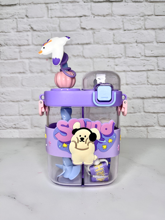 قمقمه دو حالته کودک با درب فانتزی و طراحی کودکپسند