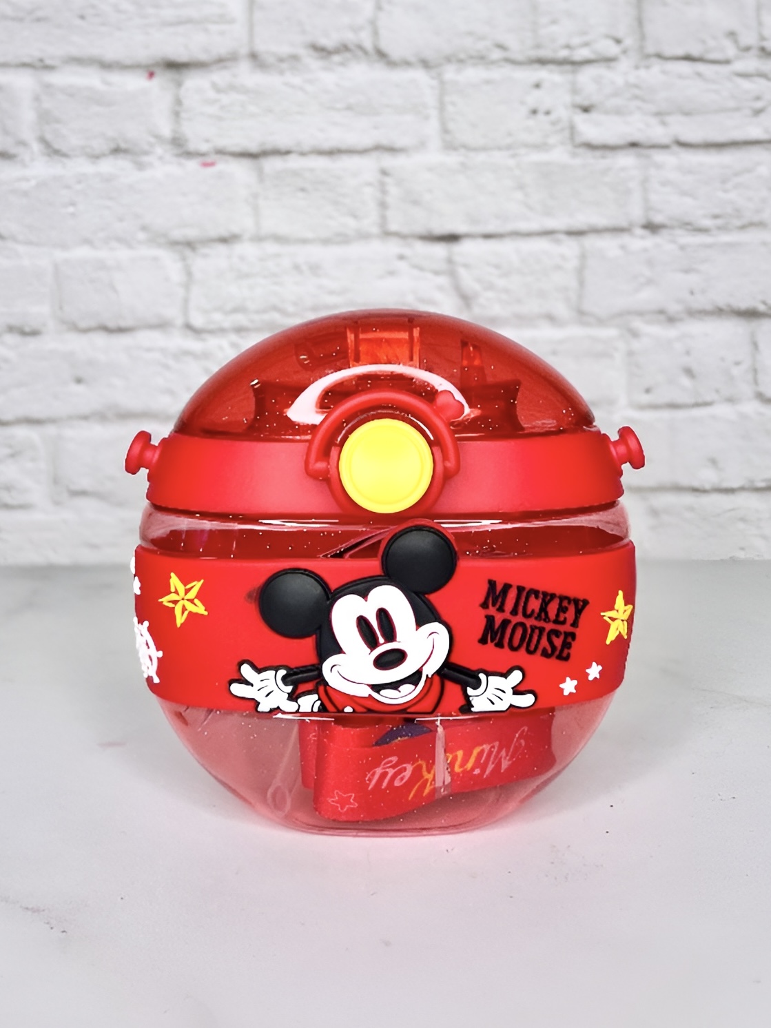 بطری آب کودک طرح دونات با لبی سیلیکونی ضد نشت